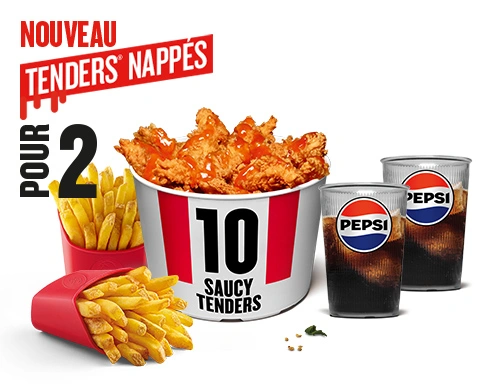 Menu Bucket Saucy Tenders 10